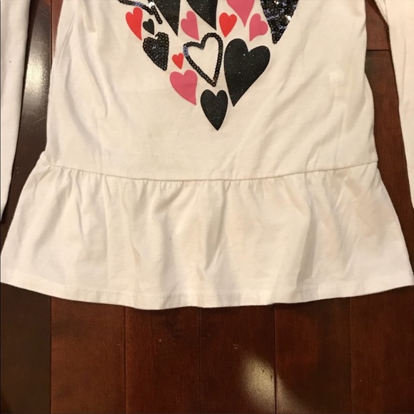 Children's Place Heart Sequin Tunic Ruffle Top - Picture 4 of 6
